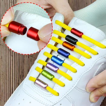 1 чифт Еластични блокиране на връзки нов механизъм, ремък, без вратовръзка, специални креативни Детски маратонки унисекс за възрастни, връзките за обувки