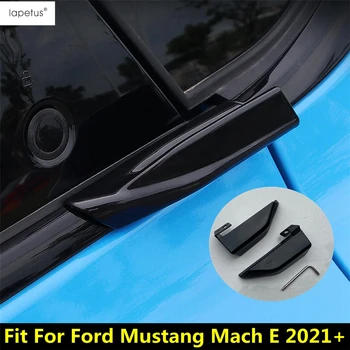 Черна Декоративна тампон дръжка на задната врата за Ford Mustang Mach E 2021-2023 Аксесоари за промяна на външността на колата от ABS-пластмаса