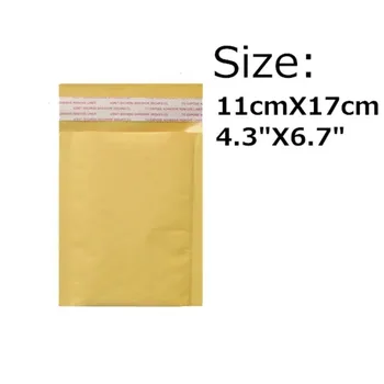 Опаковки-пликове Bubble Mailers с подплата 11 см х 17 см, 120 бр./лот