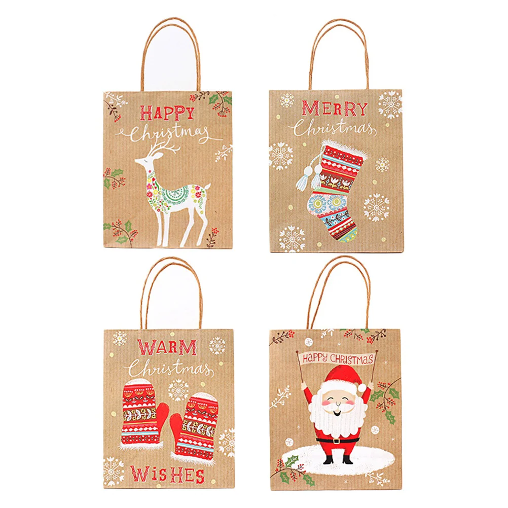 12 БР. Хартиени торби за кафе с квадратна дъно Chocolatera Коледни Сувенири за бонбони за Коледен подарък