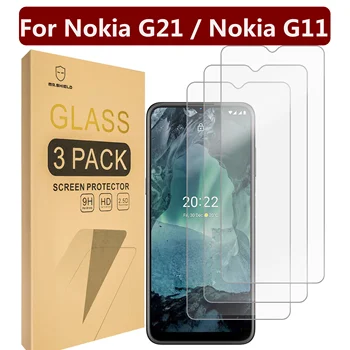 Mr.Щит [3 опаковки] е Разработен за Nokia G21 / Nokia G11 [Закалено стъкло] [Японското стъкло твърдост 9H] Защитно фолио за екрана