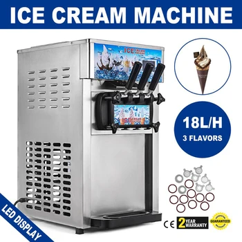 Продава се оборудване за производство на мек сладолед с плот в ресторанта