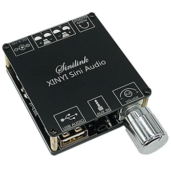 XY-C50L Bluetooth 5.0 AUX Такса цифров усилвател на мощност 2X 50 W Високоговорител Стерео аудио Модул усилвател за домашно музика