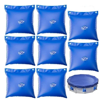8 опаковки стенни торби за водата в басейна, монтиран на стената чанта за надземен басейн, утяжелители за басейна, комплект за затопляне на басейна