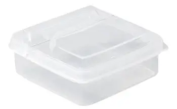 Контейнери за парчета торта преносима прозрачна смазка с капак многофункционална хладилна кутия за съхранение за резена печена ню торта