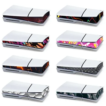 За Sony PS5 тънка конзола стикер за кожната покривка централните етикети за домакин на Аксесоари за конзоли за игри