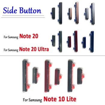 Оригиналната НОВА Подмяна на Бутона за захранване + Странични бутони за регулиране на силата на звука на Резервни части за Samsung Galaxy Note 10 Lite / Note 20 Ultra