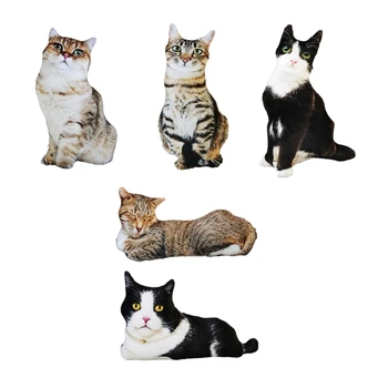 Отлична 3D възглавници с котка, забавна възглавница за cosplay, животни, за деца и любители на котки