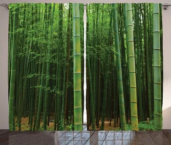 Зелени бамбукови щори с рисувани с естествени мастило животни-жаби с алуминиева Дограма, пердета за спалня, всекидневна, изолация, домашно Декора138х100