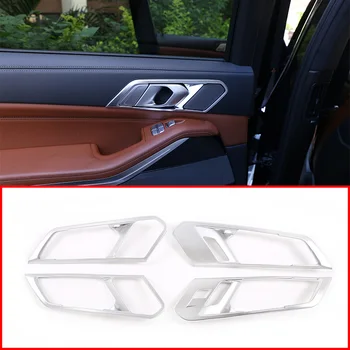 За BMW X5 G05 2019 ABS с модел от въглеродни влакна, за довършителни работи на вътрешни дръжката на вратата на колата, автомобилни аксесоари, 4 бр.