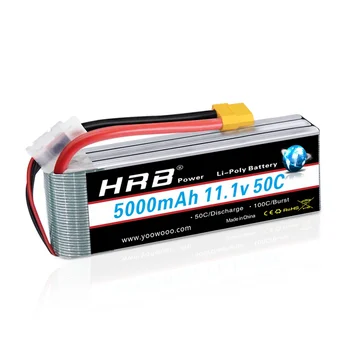 HRB 5000mah 3S 11.1 V 50C Lipo Батерия За Радиоуправляемого Камион Truggy Car Airplane