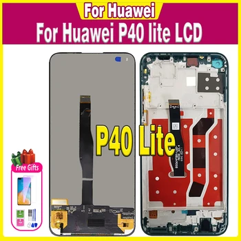 100% Тествани оригинален LCD дисплей за HUAWEI P40 Lite Lcd Nova 6 SE LCD екран с рамным дисплей на екрана HUAWEI P40 Lite