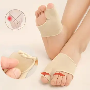 Разделител за пръстите на Краката Разделител своята практика за краката При Вальгусной деформация на Припокриване От Плат Силиконова Корекция на Носа Калъф За Чорап на Крака Защита От Порязване на пръстите на Краката H1M1