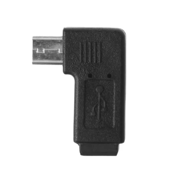 Адаптер за синхронизация на данни D63H с 5-пинов конектор Mini USB под леви и десни ъгли към порт Micro USB