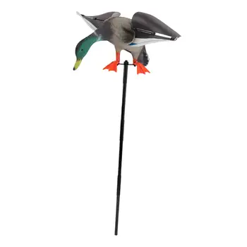 Подсадная патица с въртящи се криле и звена пръчки Реалистична подсадная патица с 3D моделиране, предоставена в движение от вятъра Подсадная патица за басейна декор на външния двор, и на езерото