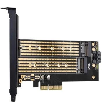 JEYI SK6 M. 2 Nvme SSD NGFF КЪМ адаптер PCIE X4 M Key B Key Поддръжка двухинтерфейсной карта PCI Express 3,0x4 2230-22110 Всички размери М 2