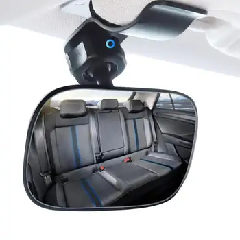 Детско огледало за обратно виждане за задната седалка на колата, детско автомобилно огледало, обърнато към децата отзад, квадратен сигурност монитор за грижа за бебета, детски монитор
