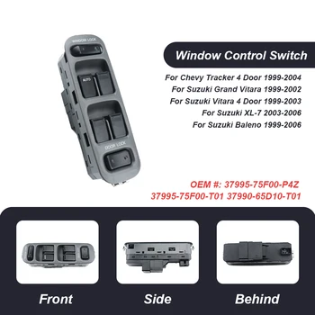 Преминете 37990-65D10-T01 Ключ за управление на стеклоподъемником с електрически люк Ляво Отпред 3799065D10T01 подходящ за Suzuki Grand Vitara AM-33968442