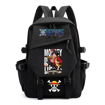 Твърди училищна чанта Luffy Аниме Peripheral Ins Японски раница за по-малките ученици на гимназията Лека раница с цип
