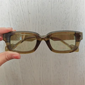Ретро Квадратни слънчеви очила за жени, мъже, луксозни маркови слънчеви очила, дамски vintage слънчеви очила в малка рамка Oculos De Sol Feminino
