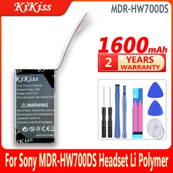 Капацитет на батерията KiKiss MDRHW700DS с капацитет от 1600 mah за литиево-полимерна слушалки Sony MDR-HW700DS Bateria