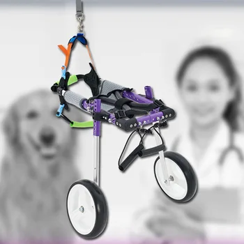 Количка за кучета индивидуален размер, джанти за кучета, Инвалидна количка за кучето за задните крака за домашни любимци
