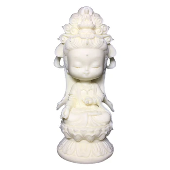 Бял Порцелан Гуаньинь Украшение Керамика Статуи Гуан Ин Будизма Украса Статуя на Аксесоари за украса на дома