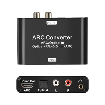 192 khz HDMI ARC Audio Return Extractor HDMI ARC SPDIF Оптичен в оптичен 3,5 мм L/R Stero Audio out Цифроаналоговый конвертор
