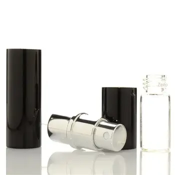 Метален корпус, обем 12 мл Стъклен резервоар, Флакон за парфюм, Алуминиева Наставка-спрей, за многократна употреба Флакон за парфюм, в Козметични Стъклен контейнер 2 цвята