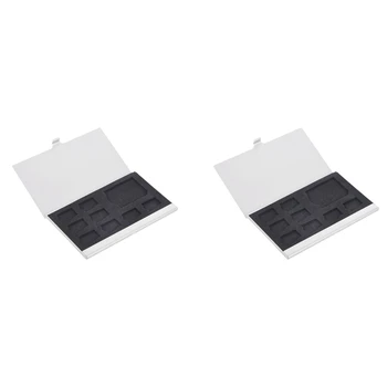 10X9 памет Карти Micro-SD / SD, държач за карти с памет, защита кутии, метални седалките, 8 карти памет и 1 SD карта