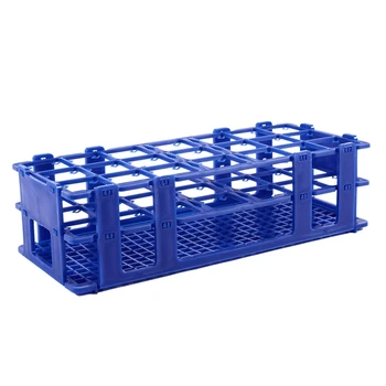 Титуляр на Кабинета Кутии 4X Blue Plastic с 21 Отвор За Центрифужных Пробирок обем 50 МЛ