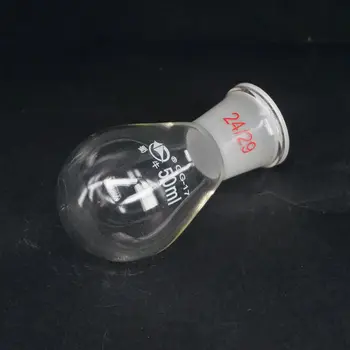 50 мл лаборатория колба Rotavap с облодънна borosilicate стъкло за ротационен изпарител 