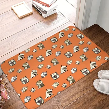 Аватар: Последният Покоритель на Въздуха Нескользящий мат Poli Оранжево килимче за баня, спални, уличен килим, фланела, модерен интериор