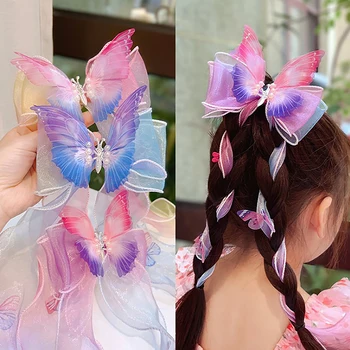 Детски аксесоари за коса: Панделки, ленти, Плетени щипки за коса, шапки, летни щипки за момичета на принцеси