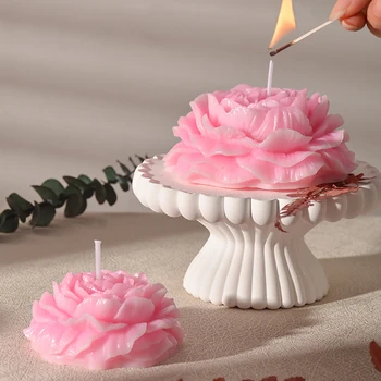 Силиконовата форма във вид на 3D цвете, полимерна свечная матрица, многоцелеви шоколадова торта, форма за направата на сапунени свещи, форма за празни приказки, подарък за бродерия.