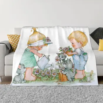 Одеяла художник-художник Сара Кей Топло фланелевое детско одеало на художника за домашно дивана от офиса на пътуване