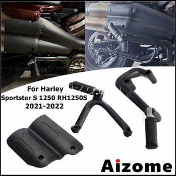 За Harley Sportster S 1250 RH1250S 2021 2022 Скоба За Краката на Пътника на Задната Поставка За Крака на Педала За Крака С Капака Теплозащитного на екрана За Пътника