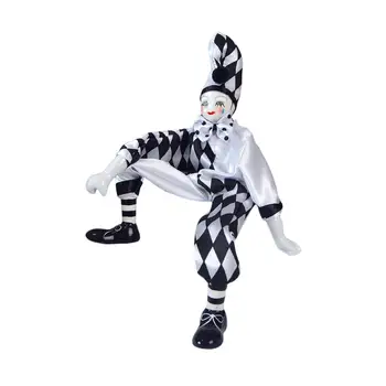Порцеланова Кукла-Клоун Домашен Дисплей Колекция от Забавни Играчки Кукли-Клоуни, Статуетка за Подарък Вечерни Сувенири Фестивал за Изкуства И Занаяти