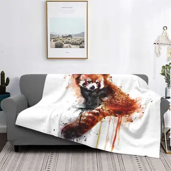 Червена панда, 2 одеяла, покривки за легло, одеяло за пикник, спално бельо за двойно легло, покривки размер 