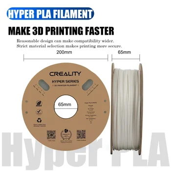Нишка с нажежаема жичка Creality PLA Hyper PLA Високоскоростен Конец с нажежаема жичка за 3D-принтер 1,75 мм, 1 кг (2,2 кг)/макара с Точност размери за повечето FDM-принтери