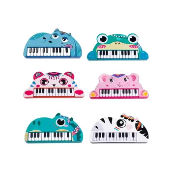 Пиано с животни, играчка-клавиатура, на музикален инструмент за активна игра, Преносимо електронно пиано за деца 1-6 години, и момчета, и момичета