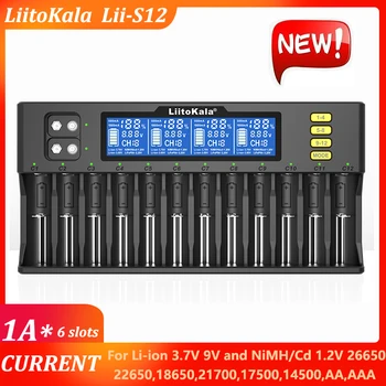Liitokala Lii-S12 Lii-600 Lii-500 18650 и Зарядно Устройство, 3,7 В 18650 26650 18350 16340 18500 14500 1.2 AA AAA LCD smart зарядно устройство