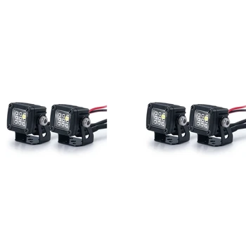 4X Модифицирани осветление, Прожектори, Горни светлини на автомобила, Бамперные светлини за AXIAL SCX10 JEEP TRAXXAS TRX4 TRX6 1/10, C
