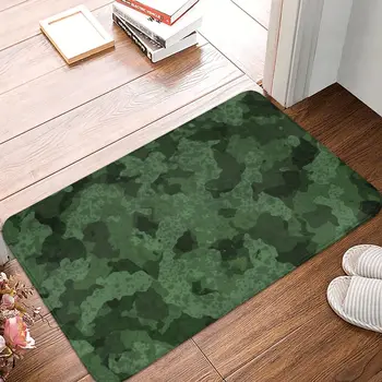 Див камуфлаж На зеления килим за спалнята, Модерен полиэстеровый кухненски подложка за дома, военно украса, мат Етаж, Вратата, килим, килимче за баня