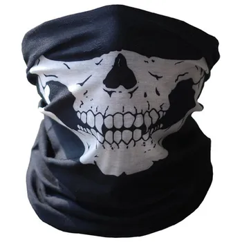 Фестивални маски с черепа, ски череп, кости, велосипедна маска на половината от лицата, шал-като призрак, многофункционална маска на половината от лицето на духа на шията