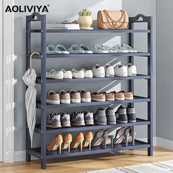 Шкаф за обувки SH AOLIVIYA Nanzhu Shoe Rack Прост многослоен Рафтове За Обувки Икономичен Рафтове За Съхранение В спалнята Рафтове За Съхранение