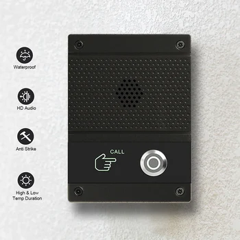 SIP домофонна система, Гласов контрол, звънчева Камера Умен дом домофон комплект за външно RFID контрол Водоустойчив