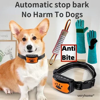 Устройство за защита от лай на домашни кучета USB Електрически Ултразвукова нашийник за дресура на кучета, вибриращ нашийник от лай на кучета, директна доставка