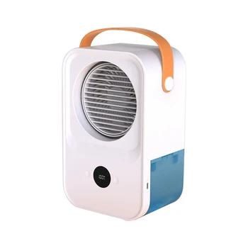 Нов преносим вентилатор въздушен охладител USB Mini климатик, овлажнител за въздух с цифров дисплей електрически вентилатор за офис у дома
