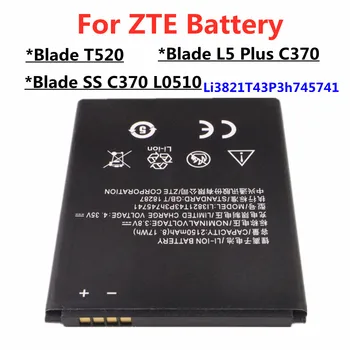 LI3821T43P3H745741 Взаимозаменяеми Батерията на Телефона За ZTE Blade L5 Plus C370/Blade T520/Blade SS C370 L0510 2150 mah Високо Качество